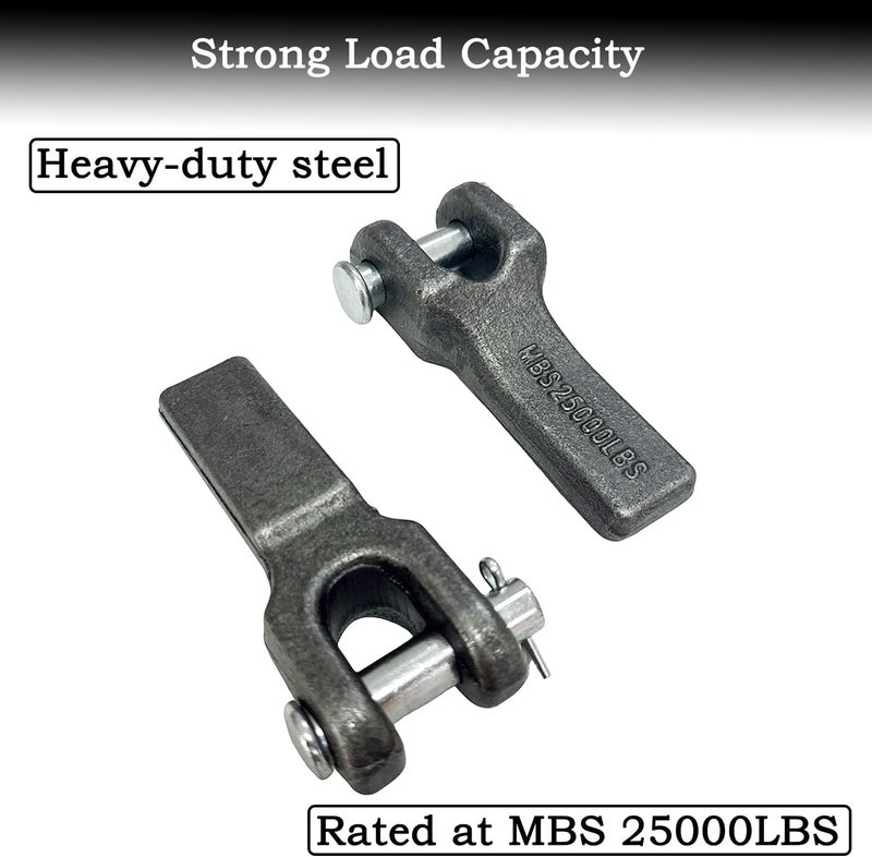 ANISUN 3/8 inch Weld On Safety Chains Anchor Best Way to Attach Safety Chain to Trailers (Pack of 6) - Image 2